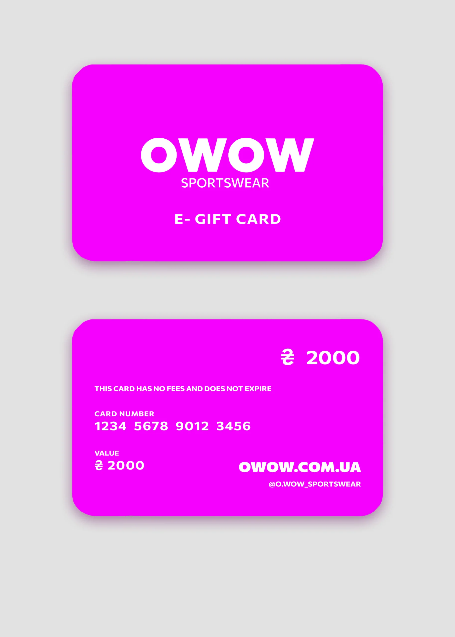 e-gift card pink 2000-2